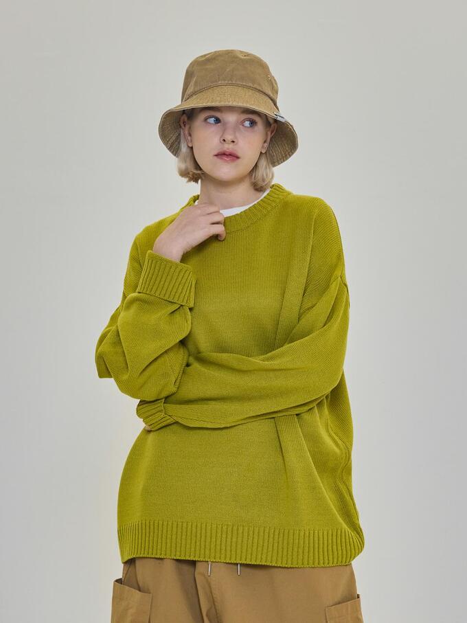[CARGOBROS] COLOR SOFT PULLOVER LIME